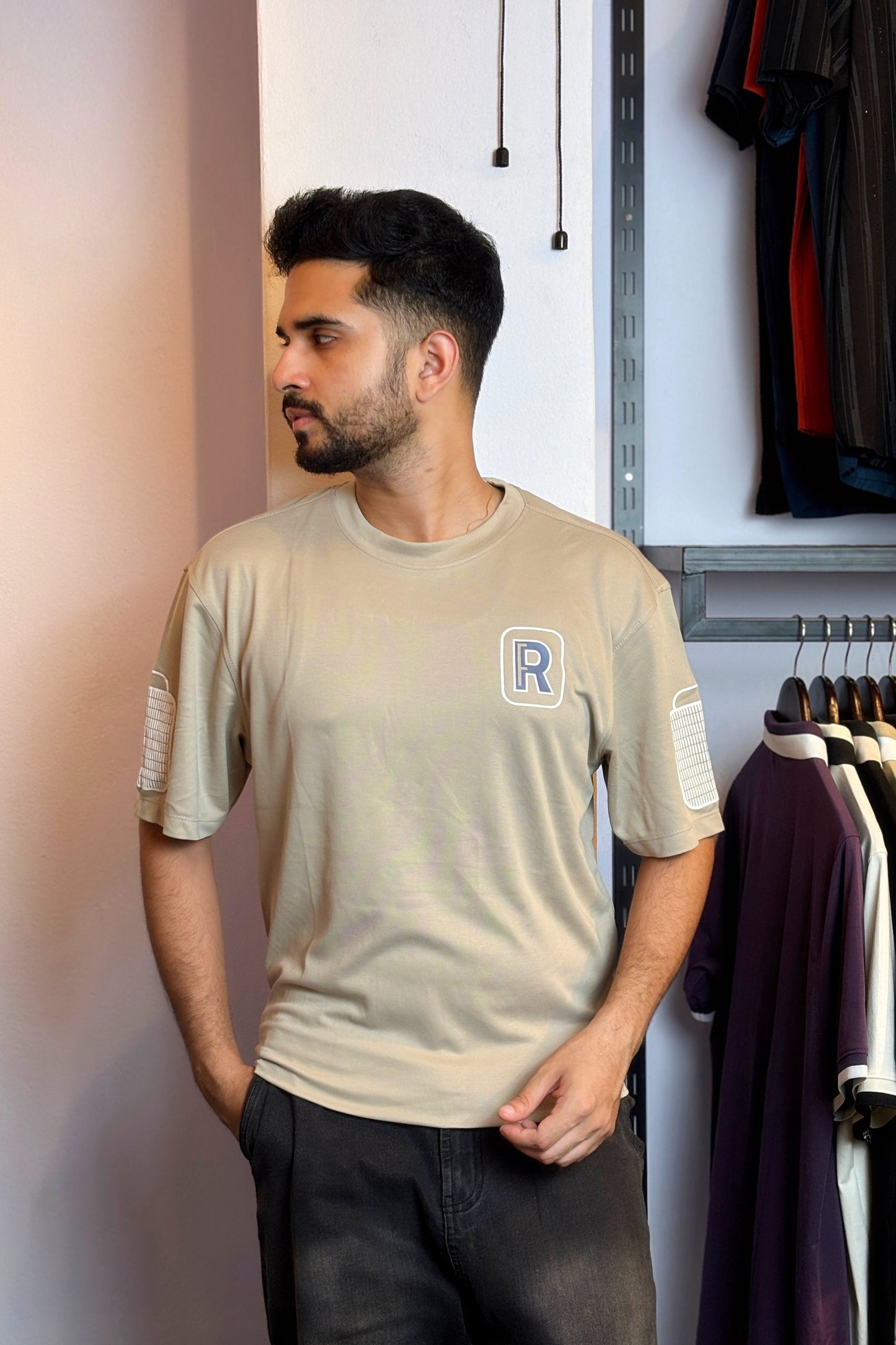 Beige Colour T-Shirt |WR