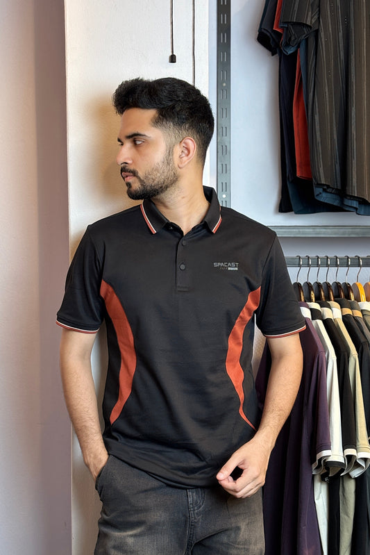 Black Colour Polo T-Shirt |BGT