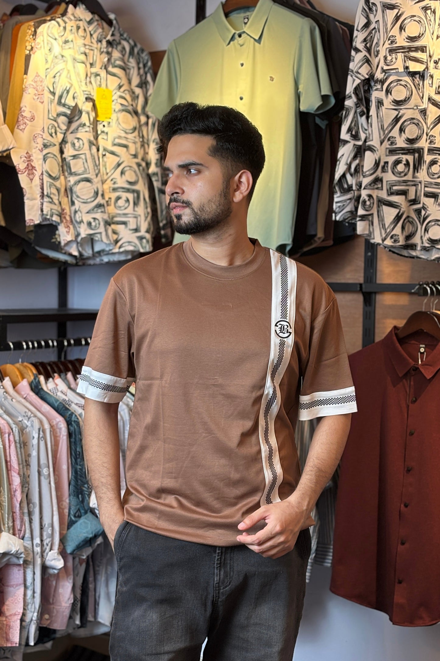 Chocolate Colour T-Shirt |JB