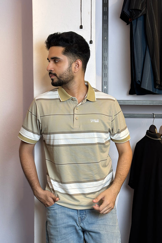 Lemon Contrast Polo T-Shirt |Vogue