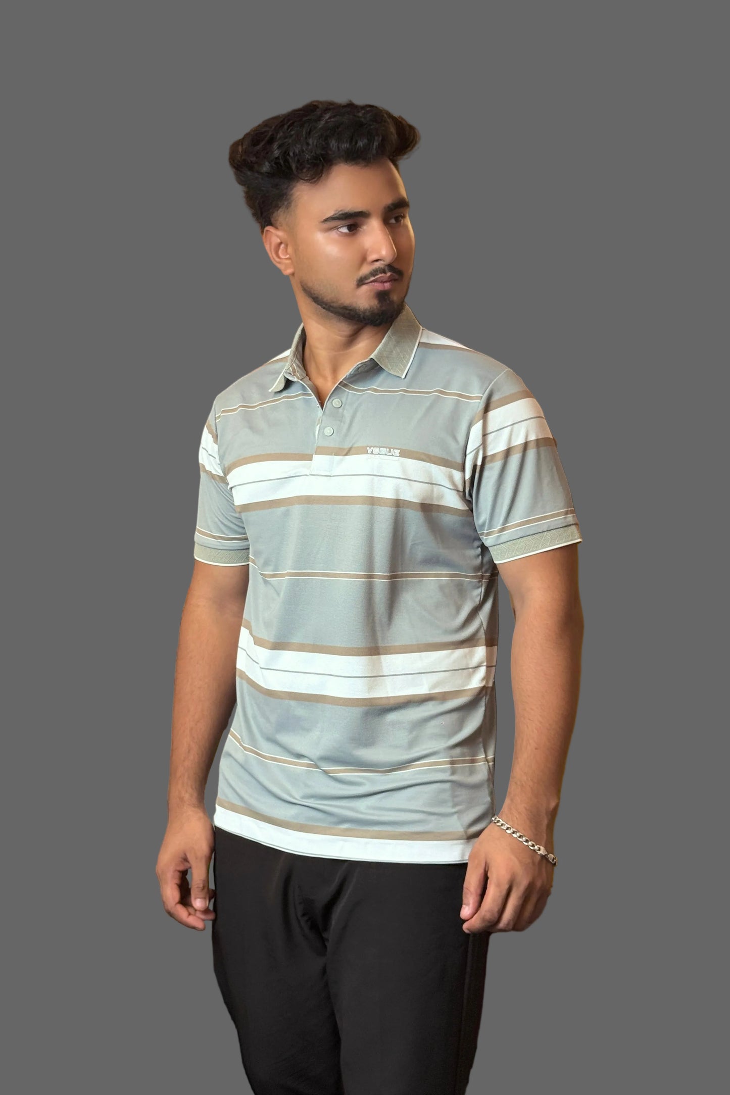 Mint Contrast Polo T-Shirt |Vogue