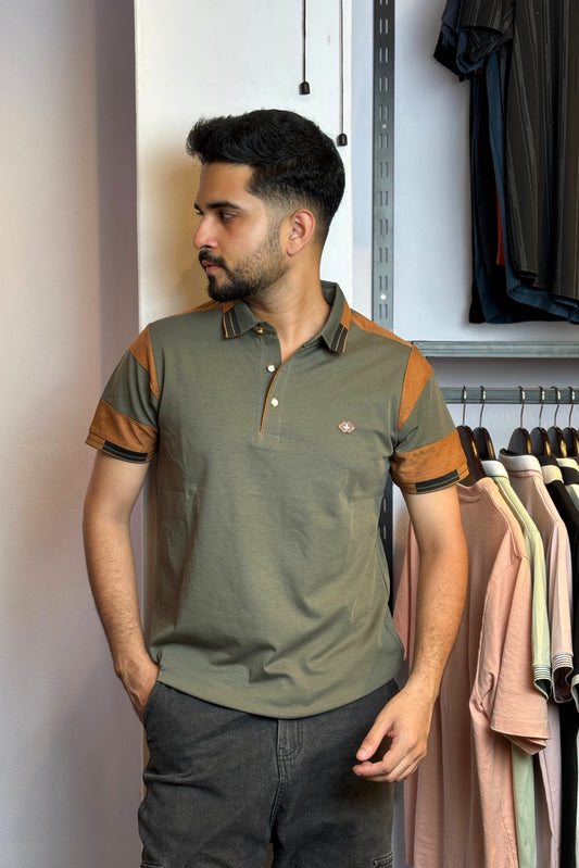 Deep Green Colour Polo T-Shirt |UV