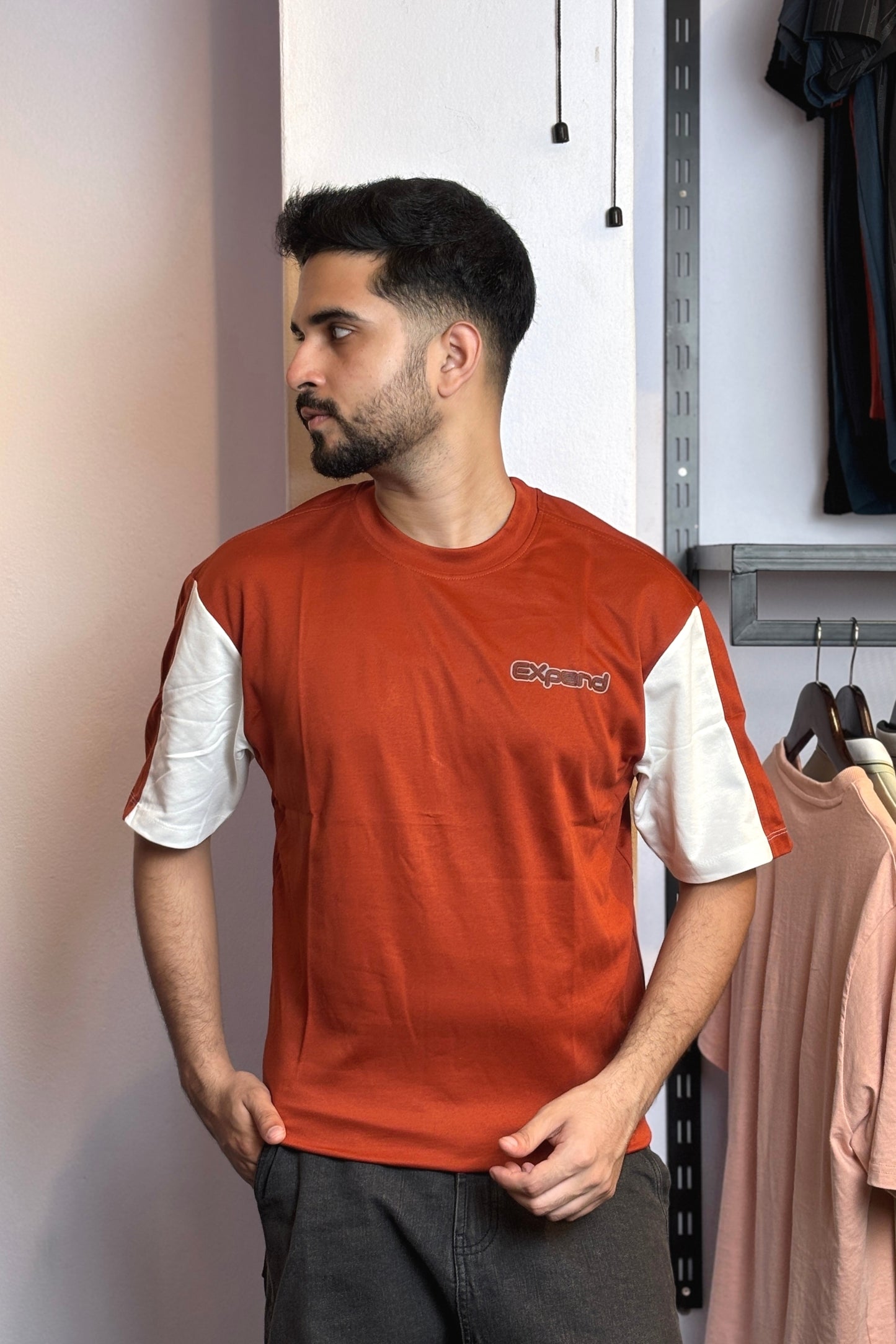 Rust Orange Colour T-Shirt |expand