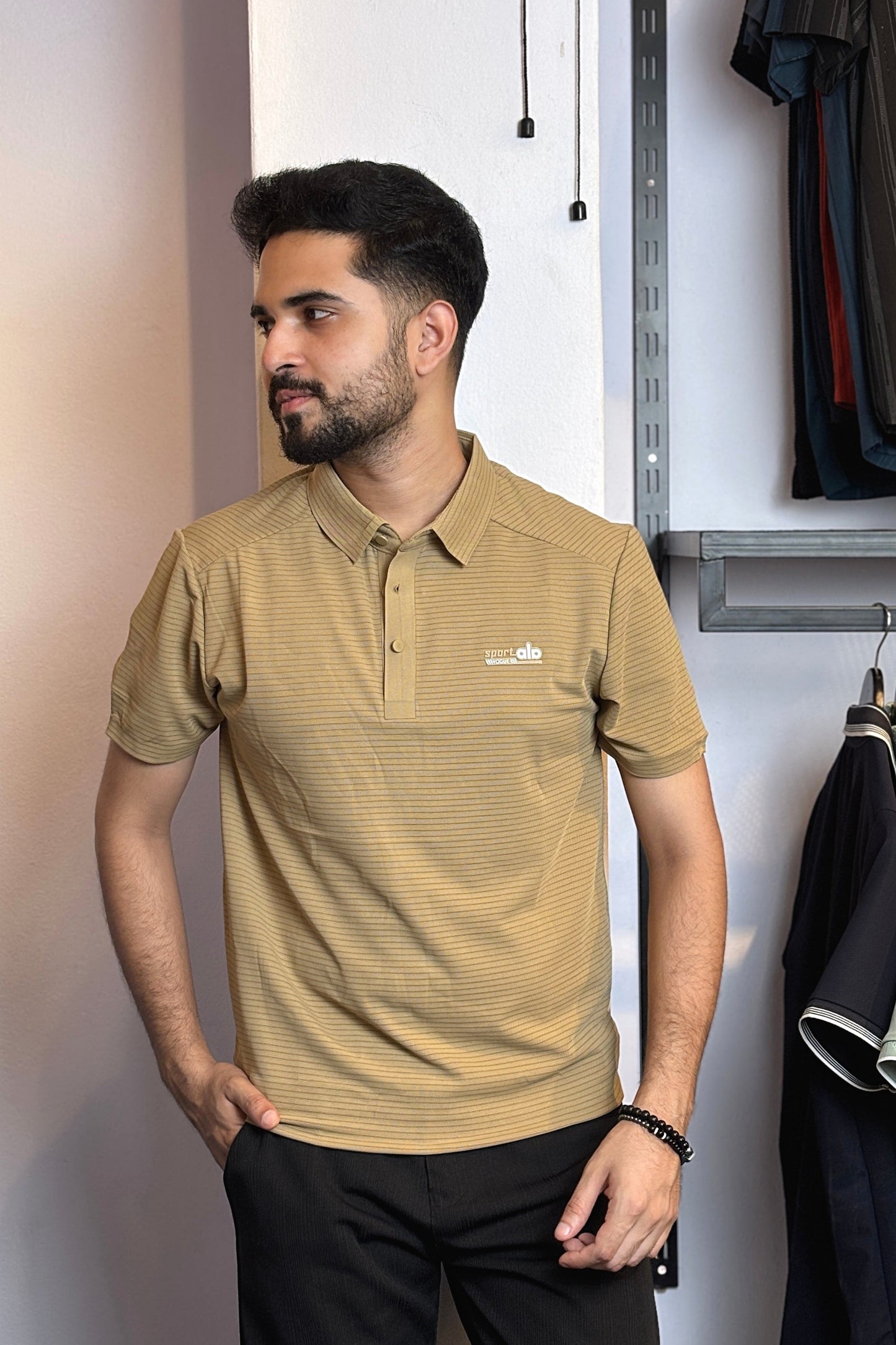 Khaki Colour Polo T-Shirt |SV