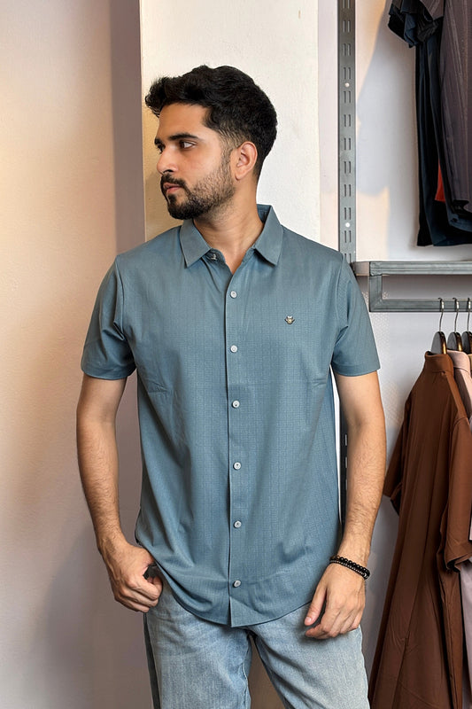 Light Blue Colour Half Slevee Shirt |SPS