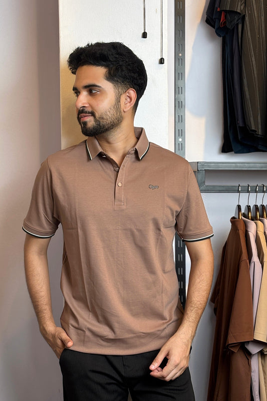 Brownish Colour Polo T-Shirt |chy