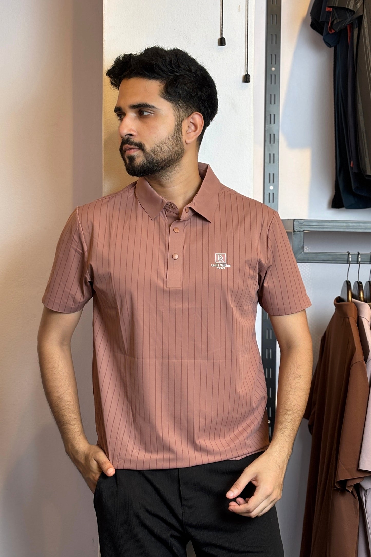 Rose Colour Polo T-Shirt |LSP