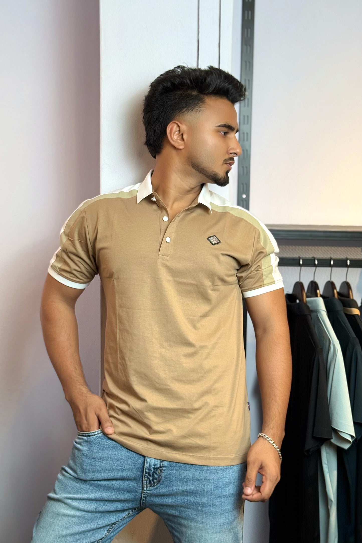 Coffe Colour Polo T-Shirt |GD