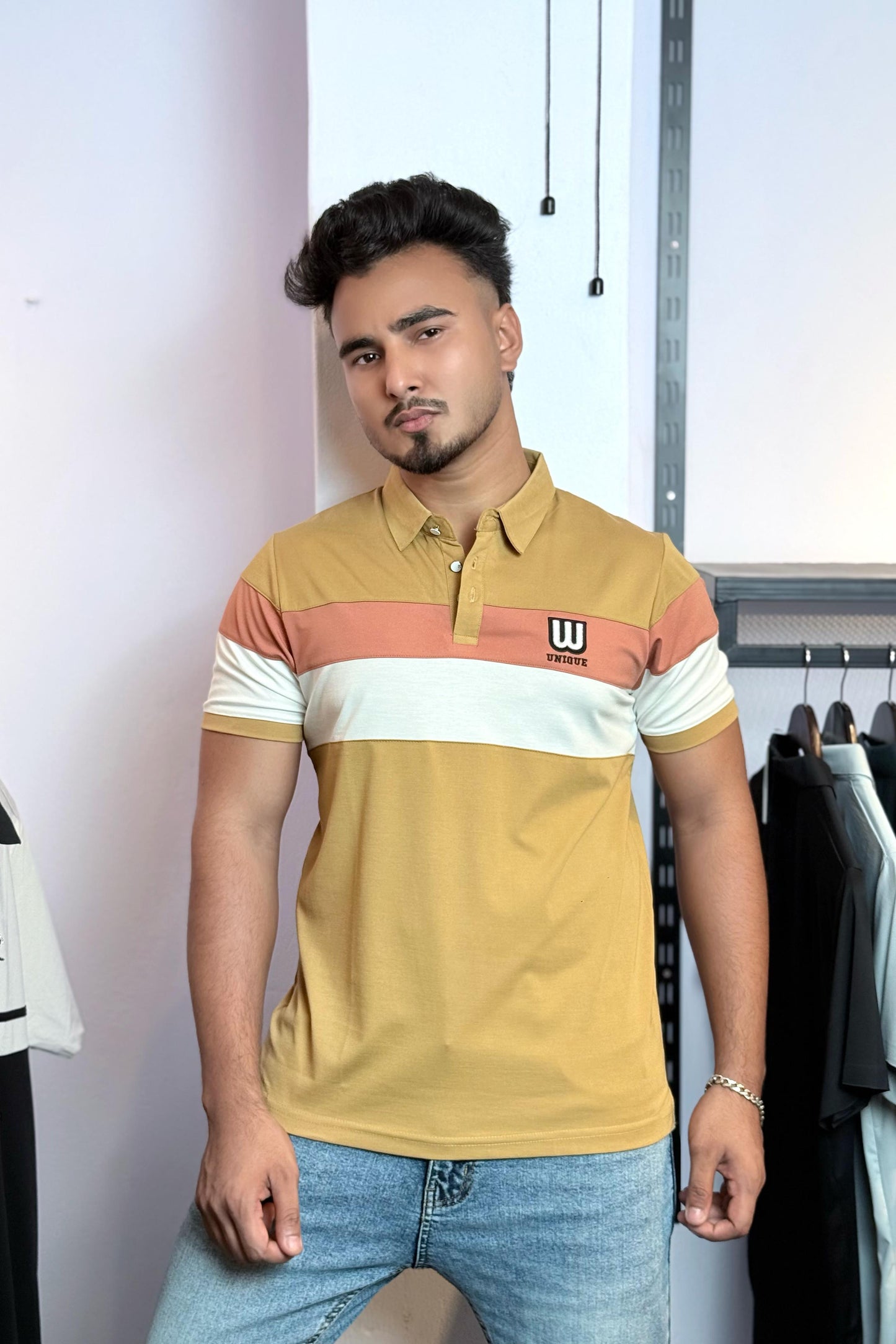 Mustard Colour Polo T-Shirt |WC
