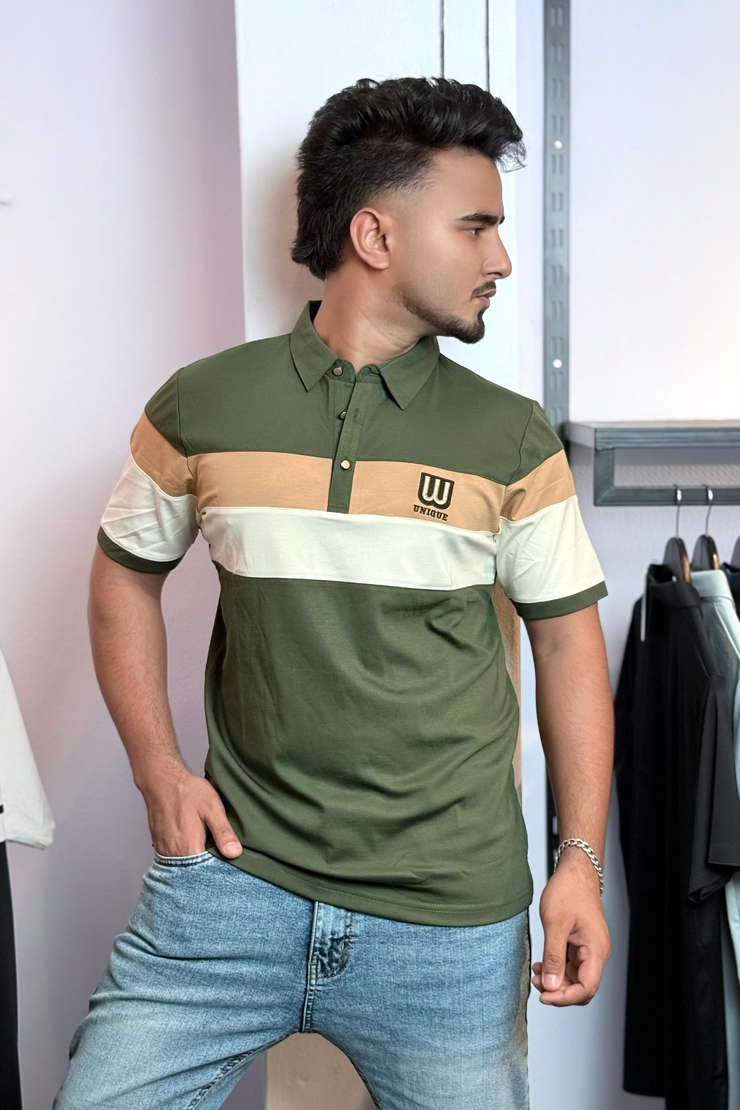 Deep Green Colour Polo T-Shirt |WC