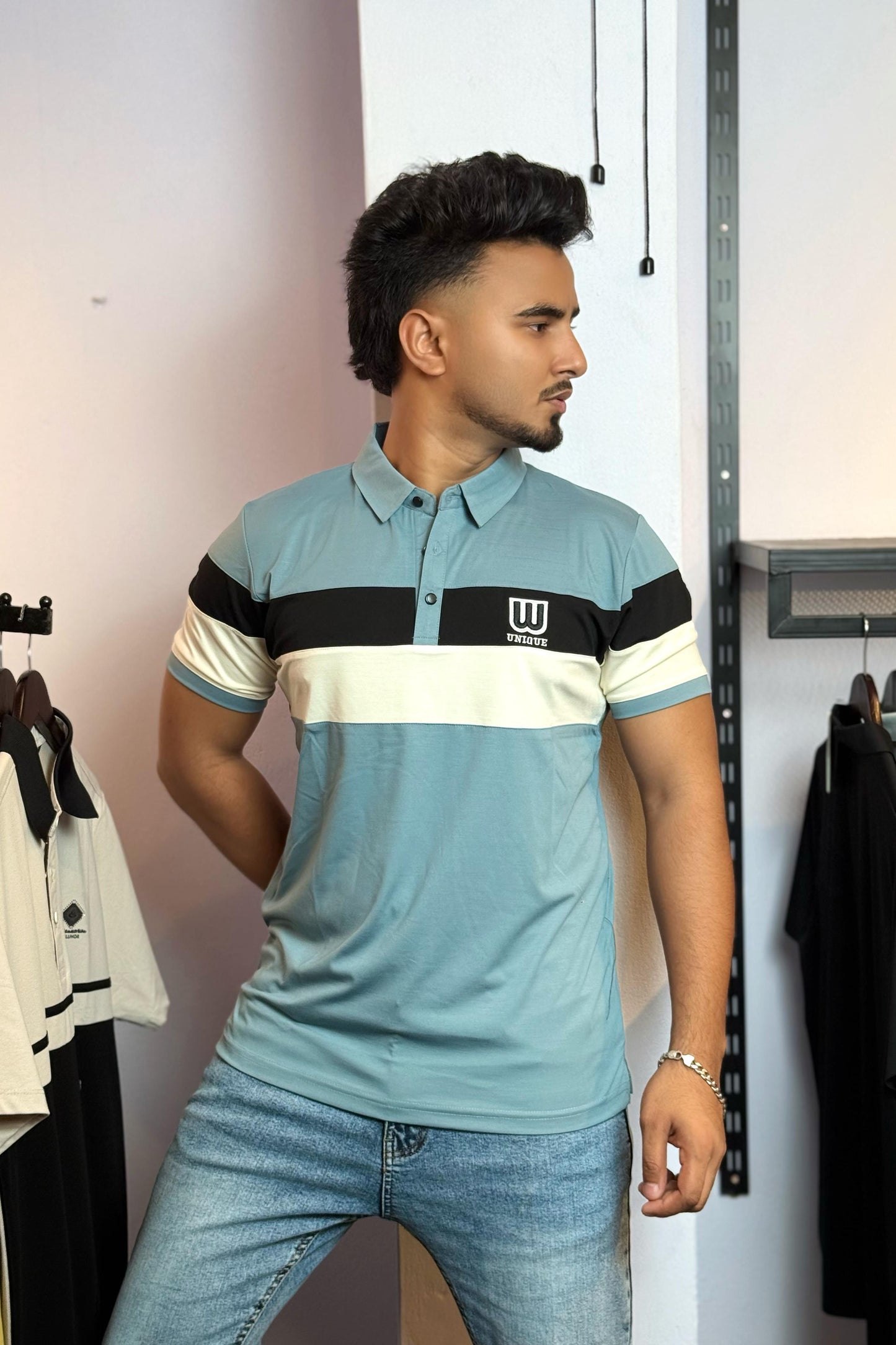 Sky Blue Colour Polo T-Shirt |WC