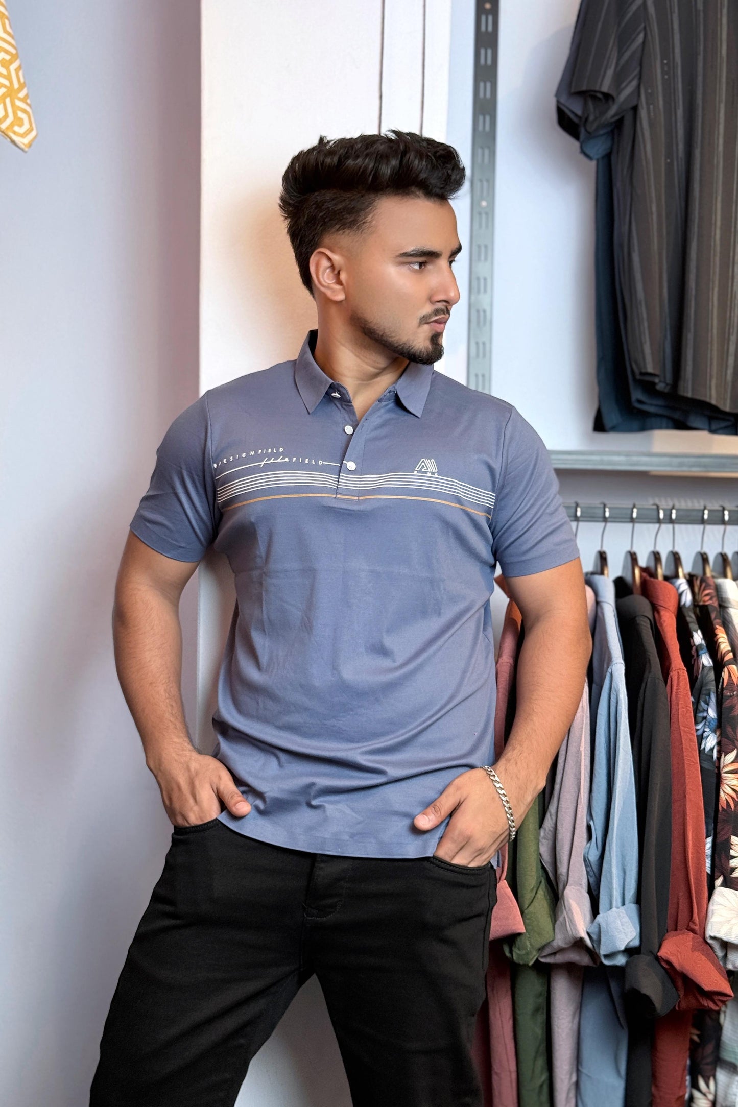 Blue Polo T-Shirt |Evans
