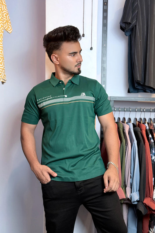 Dark Green Polo T-Shirt |Evans