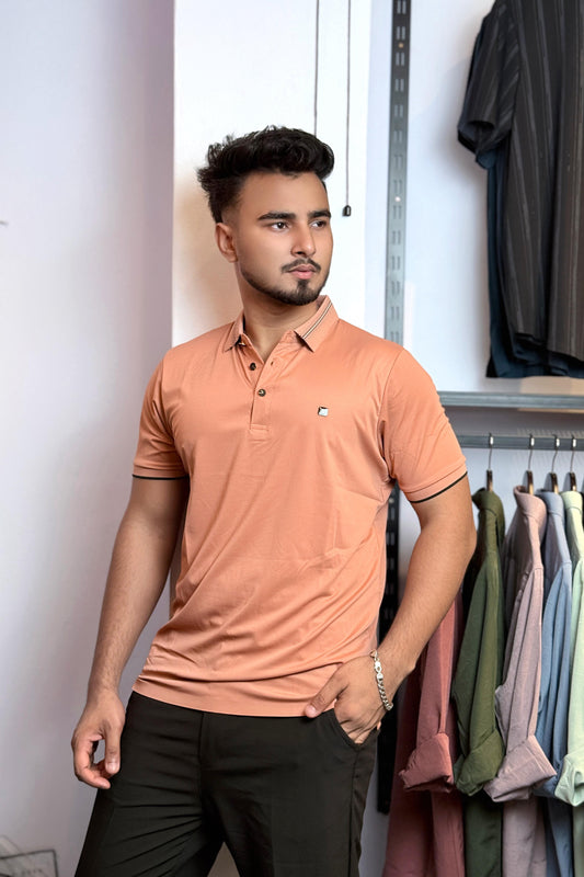 Camel Colour Polo T-Shirt |ZZ