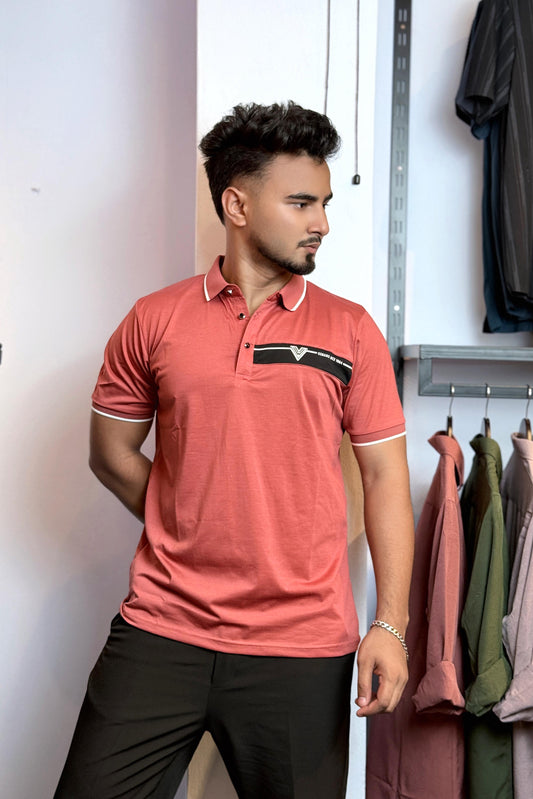 Cherry Colour Polo T-Shirt |WV