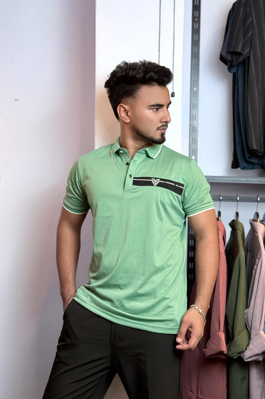 Sea Green Colour Polo T-Shirt |WV
