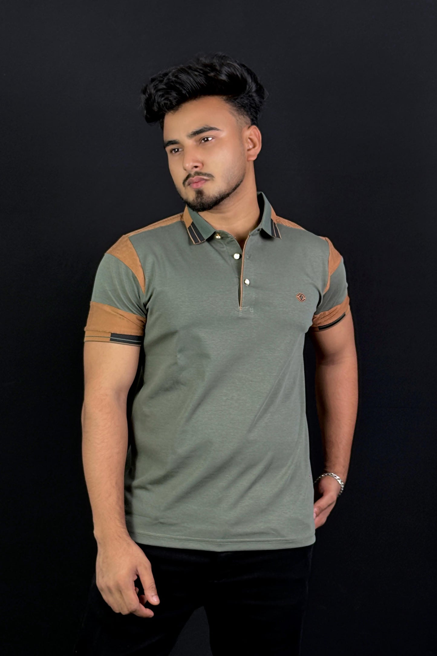 Deep Green Colour Polo T-Shirt |UV
