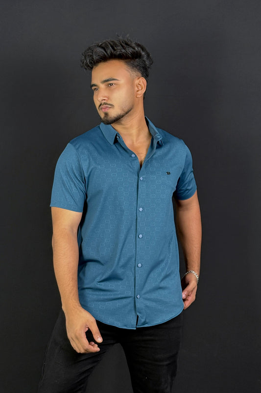 Blue Colour Half Slevee Shirt |Dotch