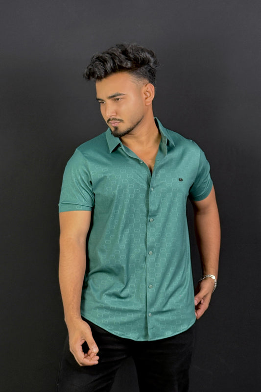 Green Colour Half Slevee Shirt |Dotch