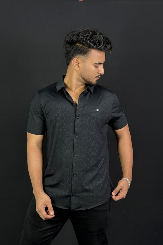Black Colour Half Slevee Shirt |Dotch