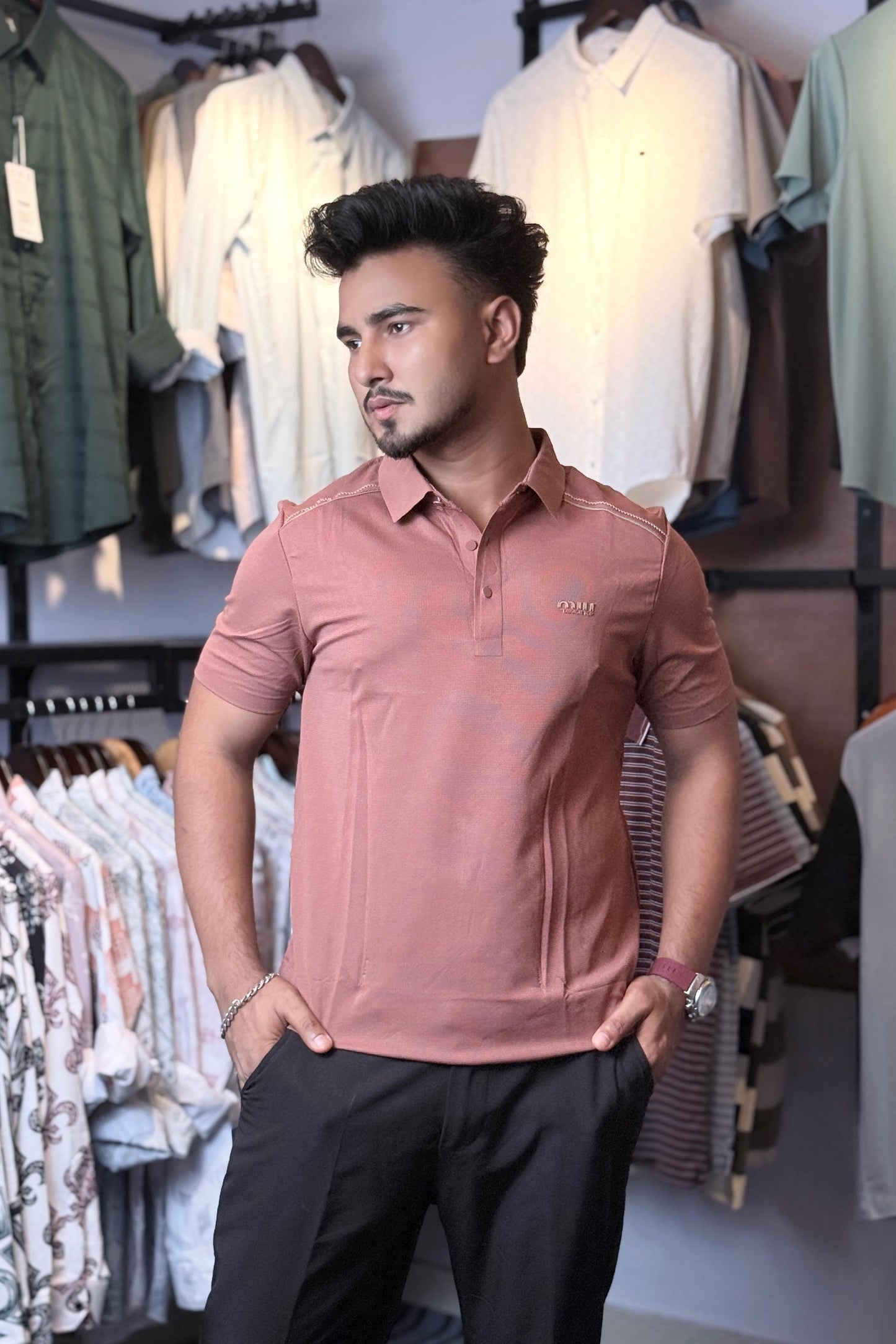 Camel Colour Polo T-Shirt |Top3