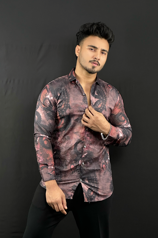 Black Chocolate Contrast Shirt