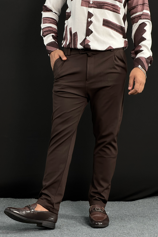 Chocolate Colour Formal Pant-G