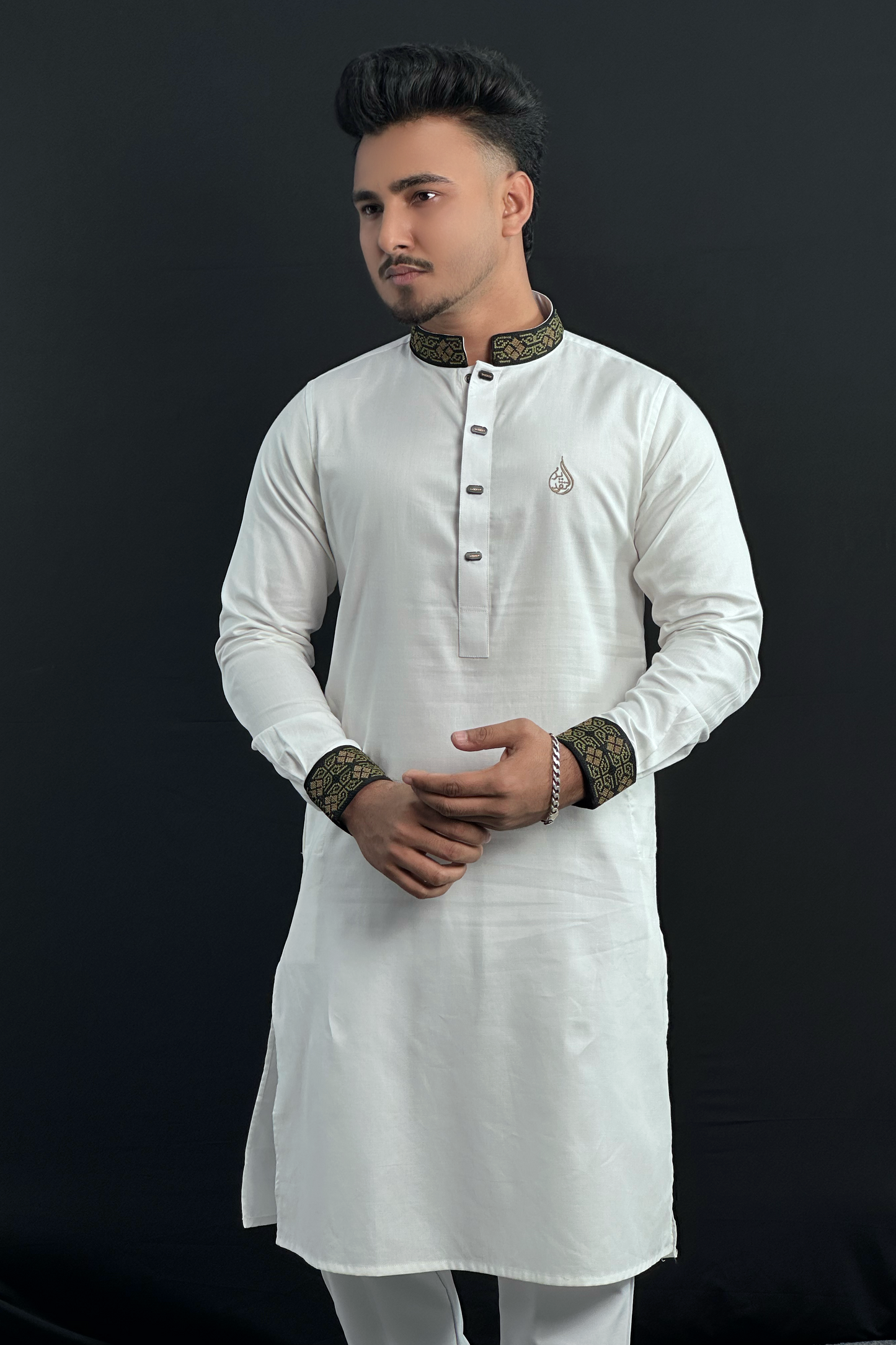 White Colour Premium Panjabi | Taqdeer