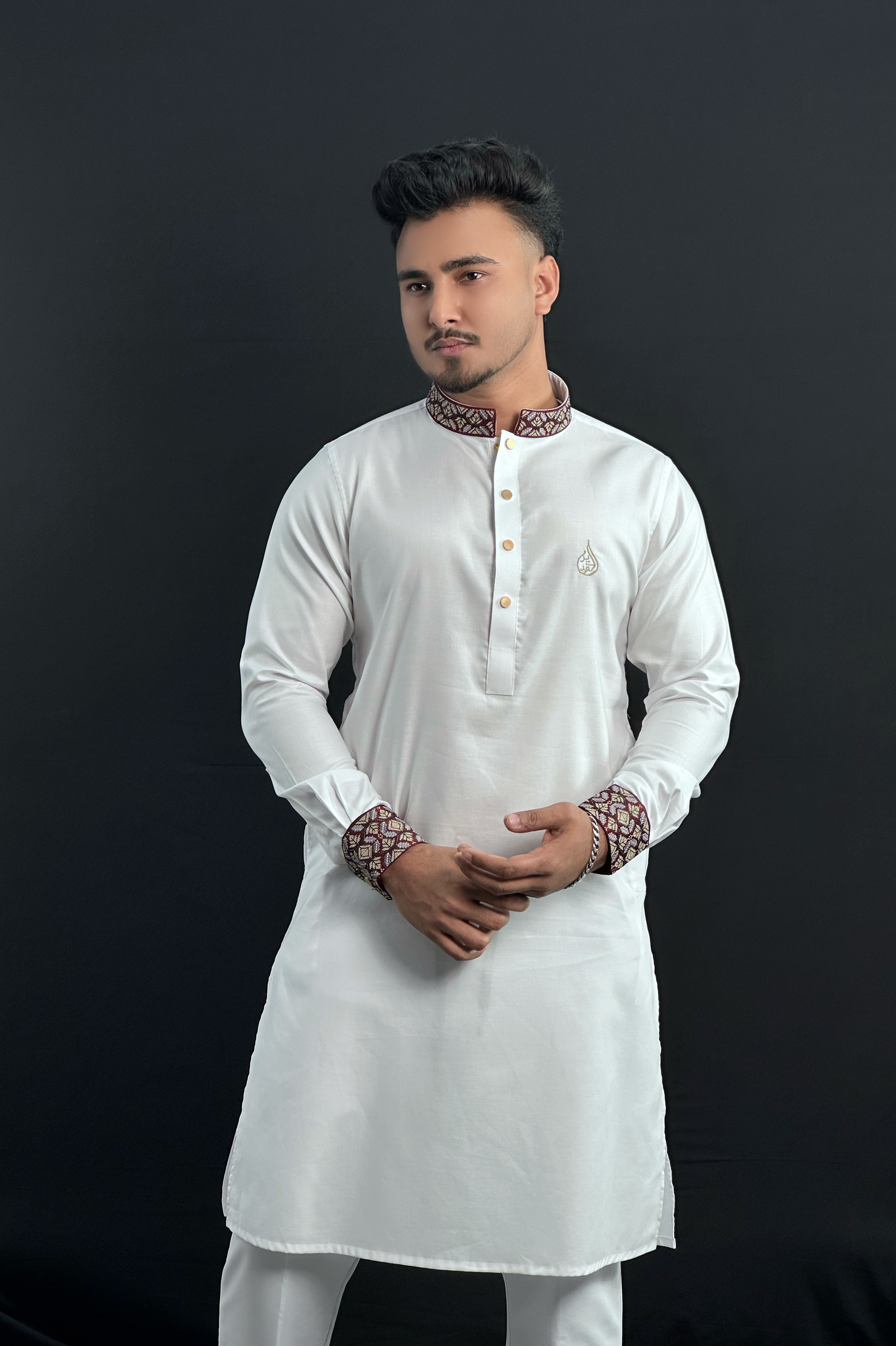 White Colour Premium Panjabi | ME