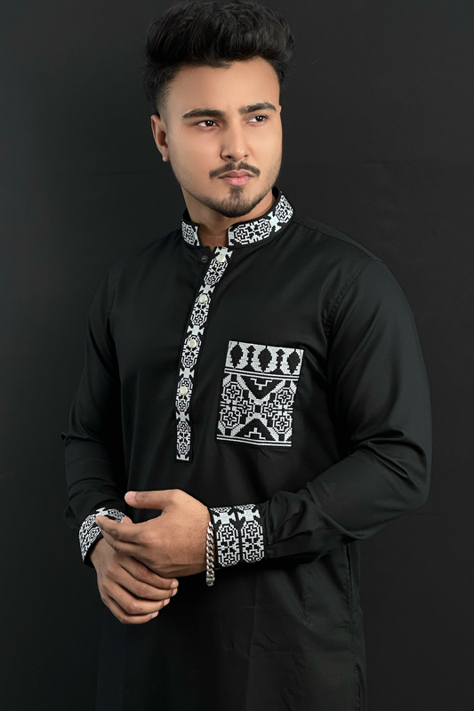 Black Colour Premium Panjabi |WB