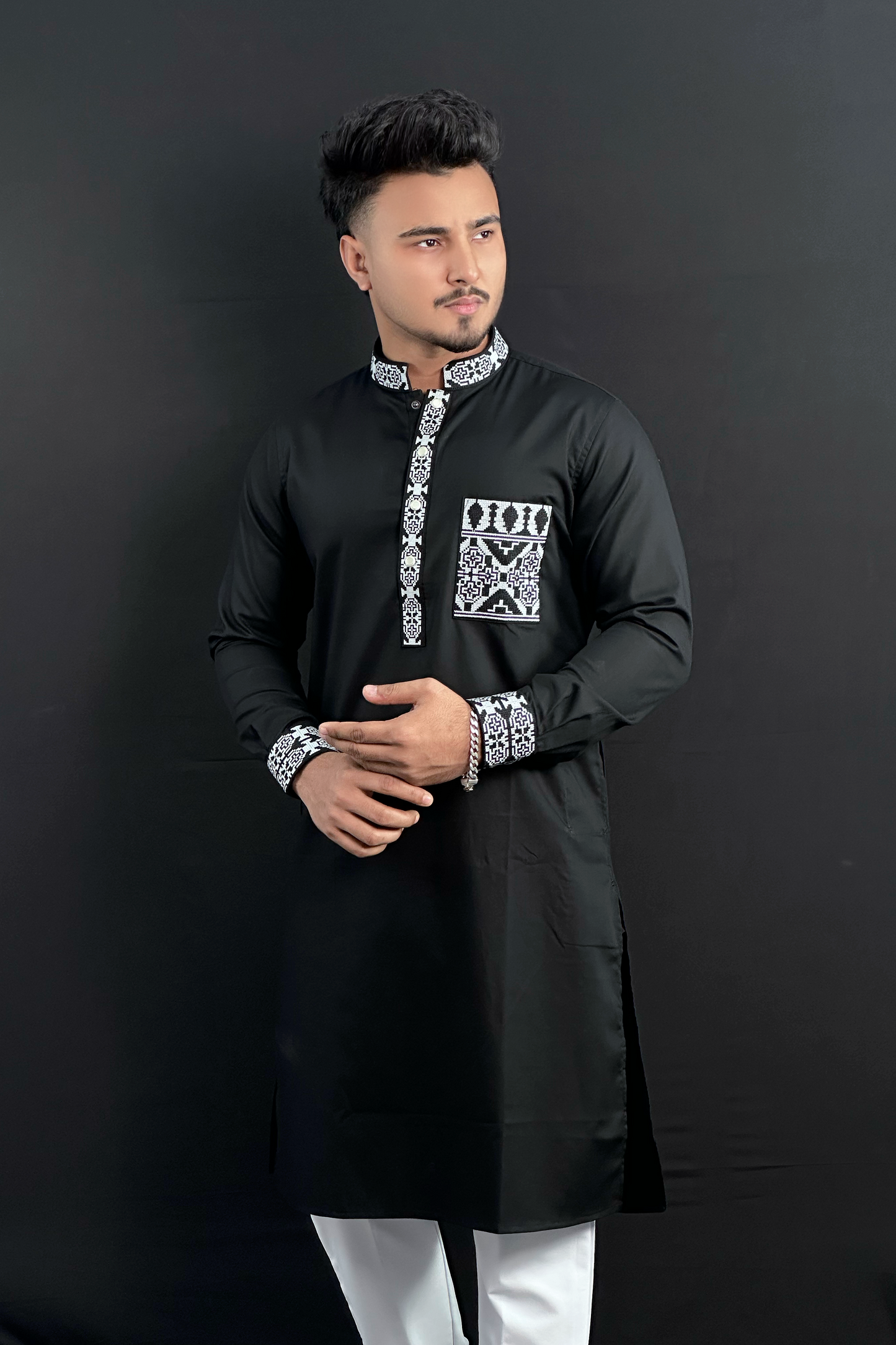 Black Colour Premium Panjabi |WB