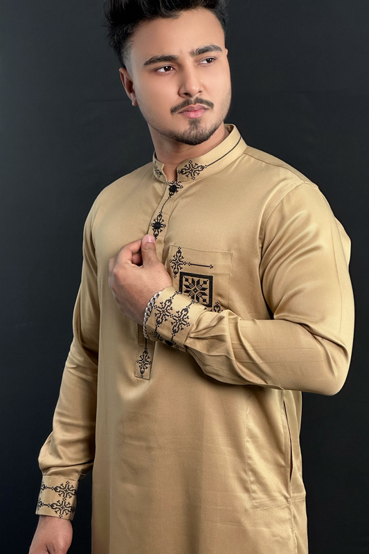 Camel Colour Premium Panjabi |BE