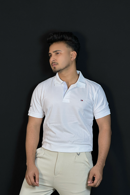 সাদা, ওনিয়ন, ২ পিস্ পোলো টি-শার্ট-TMC