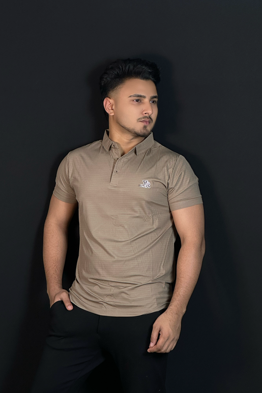 মিড অলিভ পোলো টি-শার্ট-VR