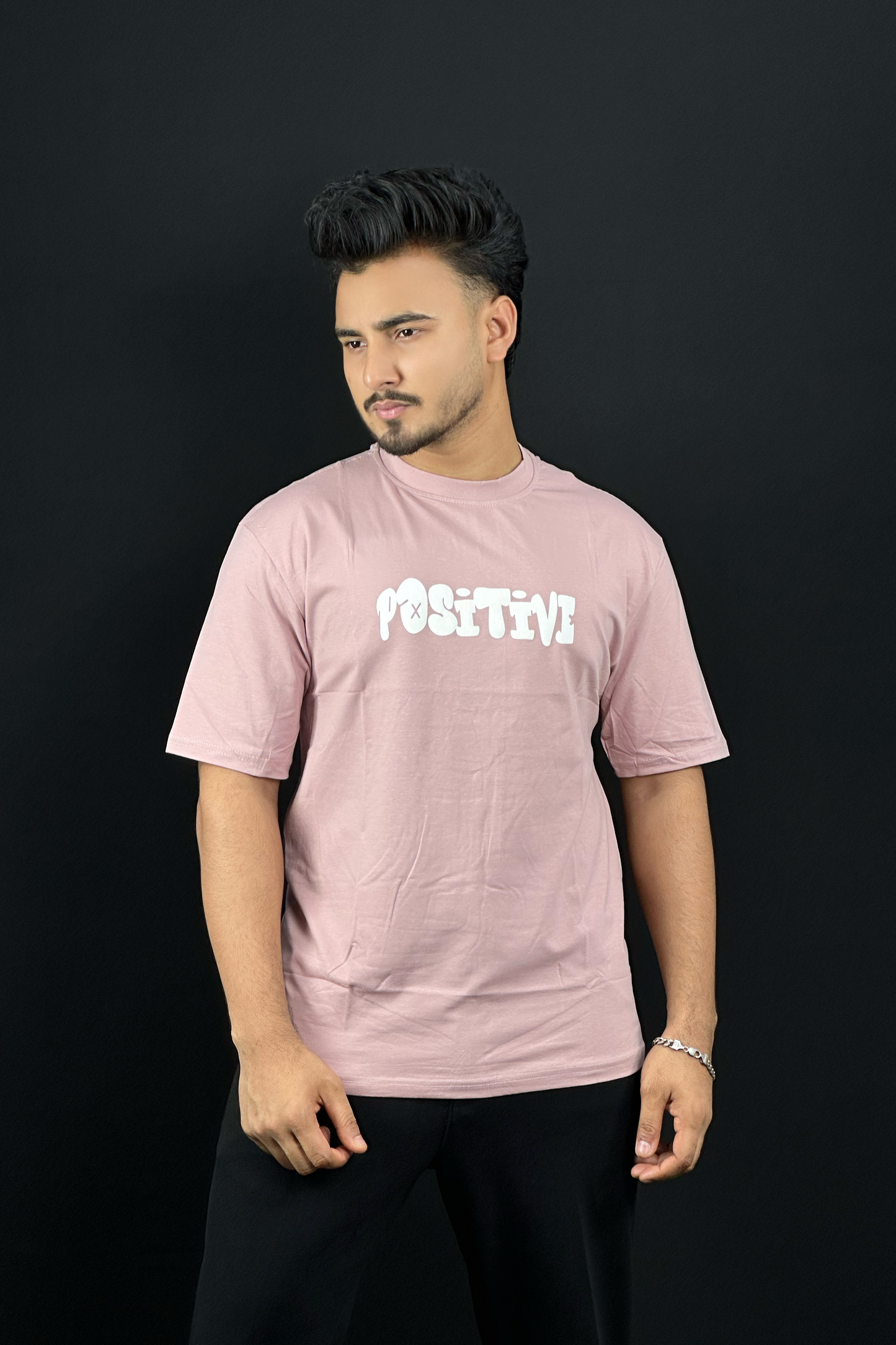 Light Pink Colour T-Shirt |Positive