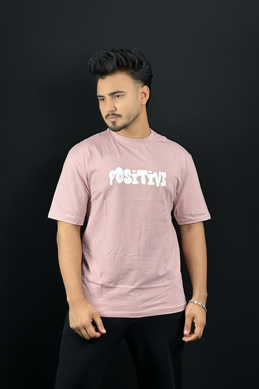 Light Pink Colour T-Shirt |Positive