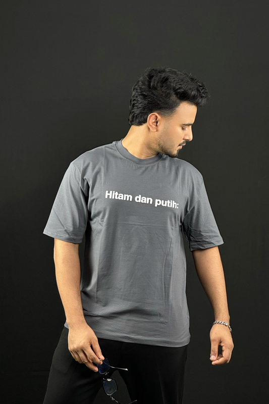 Gray Colour T-Shirt |Hitam