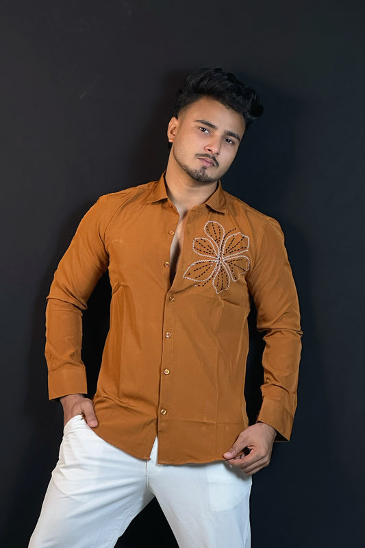 Chinese Rust Orange Stone