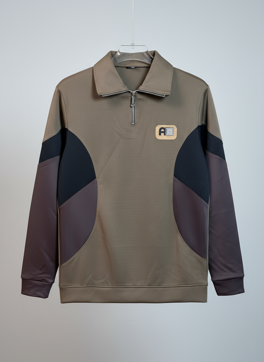 ডার্ক ব্রাউন কালার সোয়েটশার্ট-CONTRAST