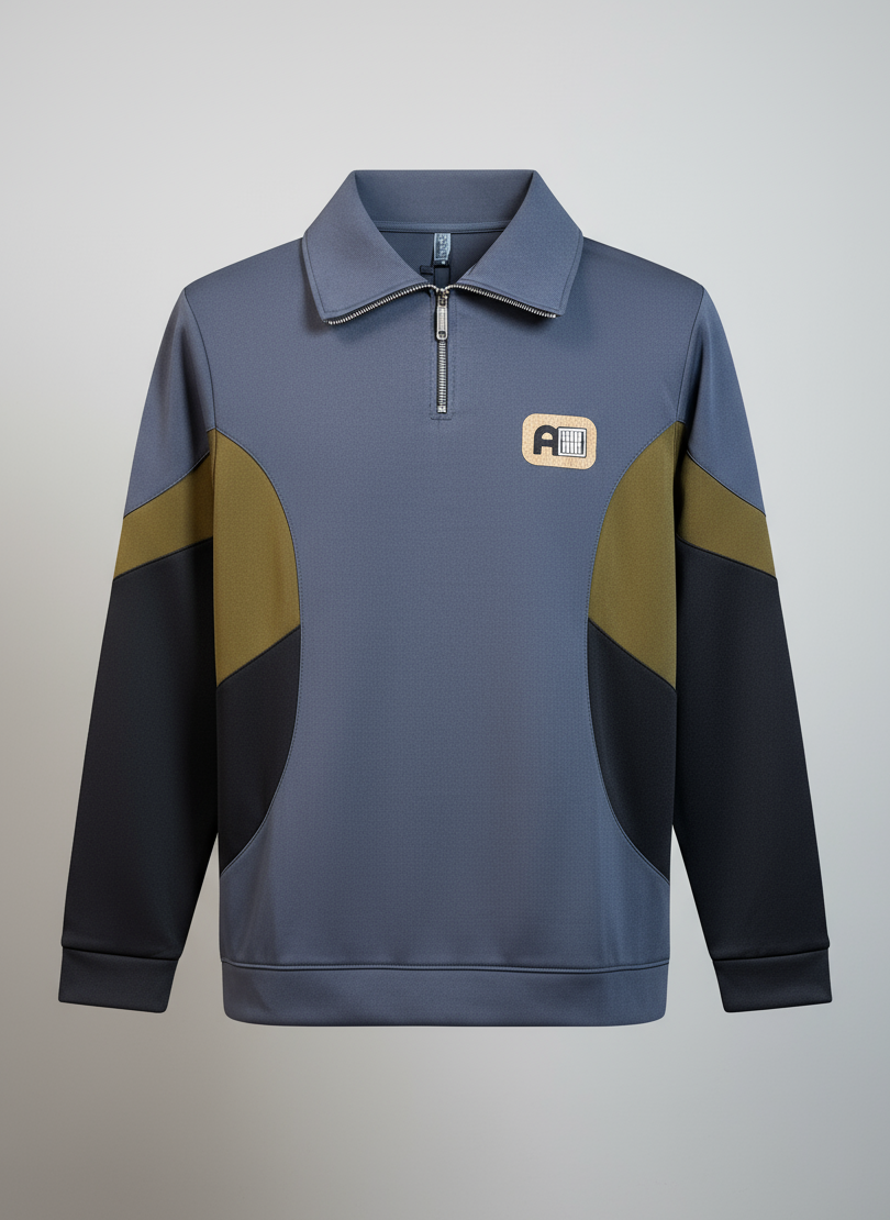 অ্যাশ কালার সোয়েটশার্ট-CONTRAST