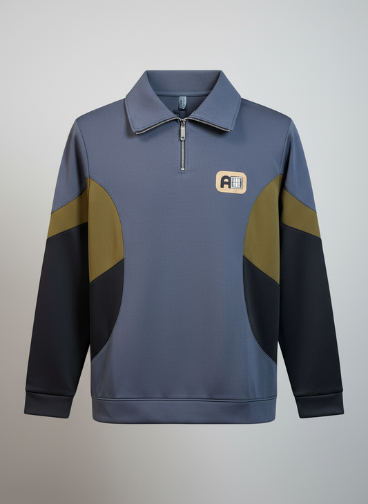 অ্যাশ কালার সোয়েটশার্ট-CONTRAST