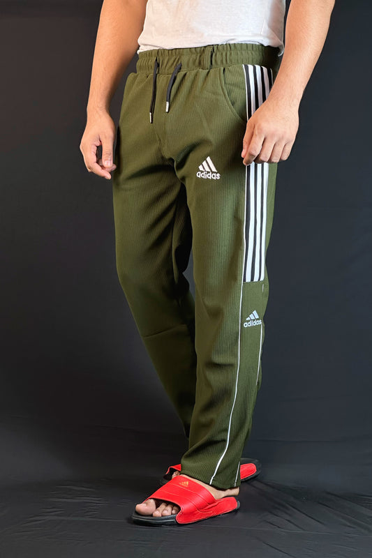 অলিভ কালার চায়না ট্রাউজার-adidas