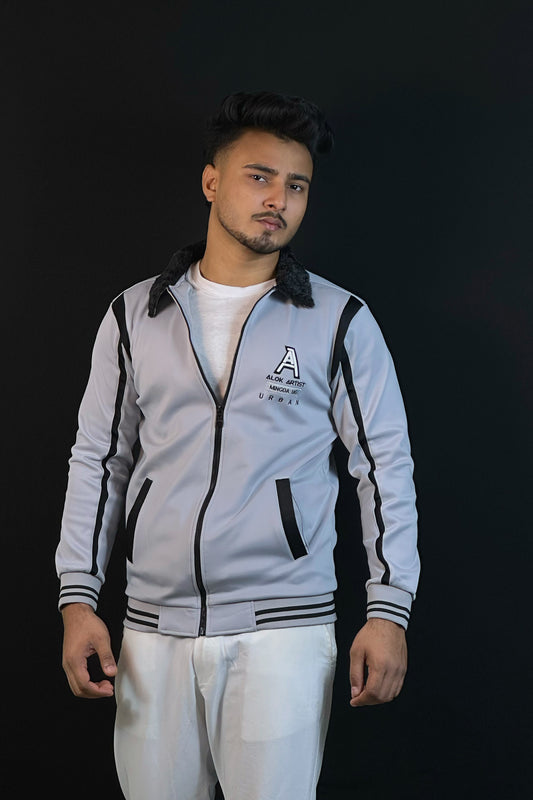 অফহোয়াইট কালার চায়না  জ্যাকেট-Sherpa