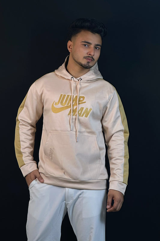 ক্রিম কালার চায়না হুডি