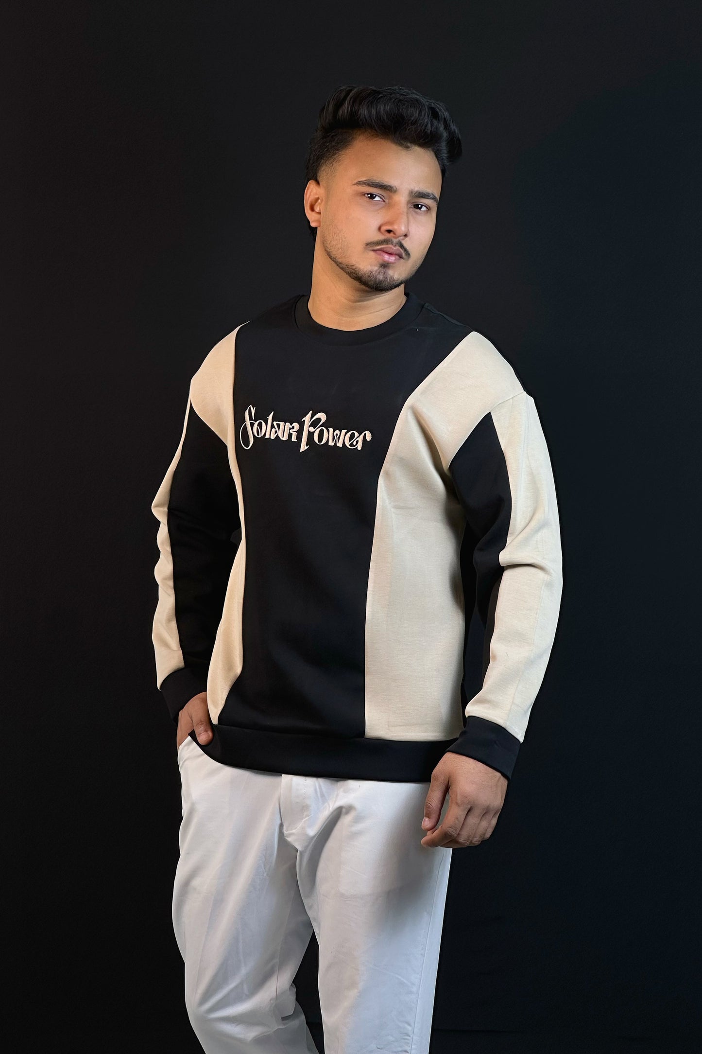 কালো কালার সোয়েটশার্ট-POWER