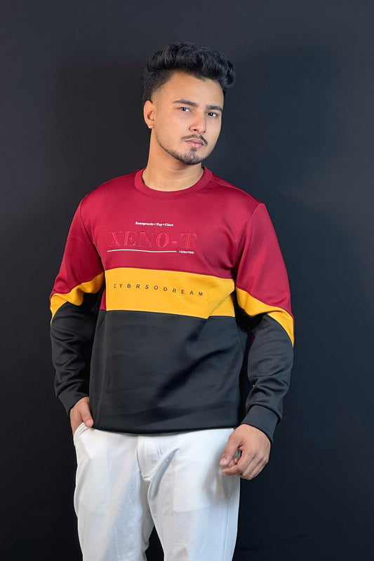 মেরুন কালার সোয়েটশার্ট-XENO