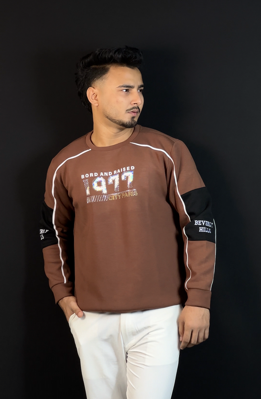 চকলেট কালার সোয়েটশার্ট-1977