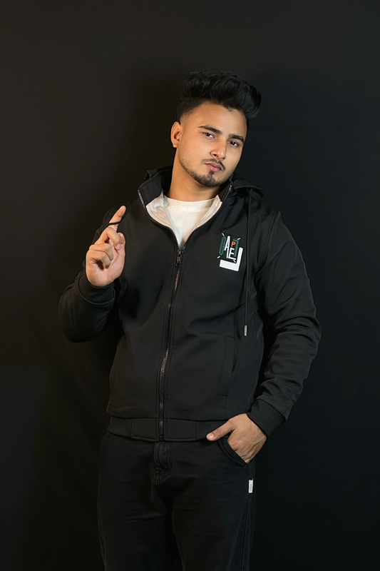 ব্ল্যাক কালার চায়না জ্যাকেট-07