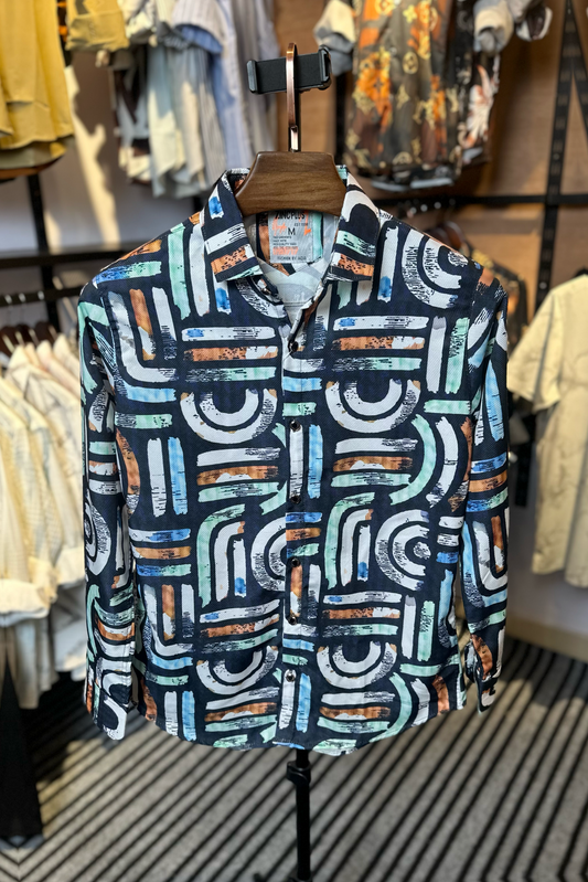 Black White Multicolour Shirt |bwm