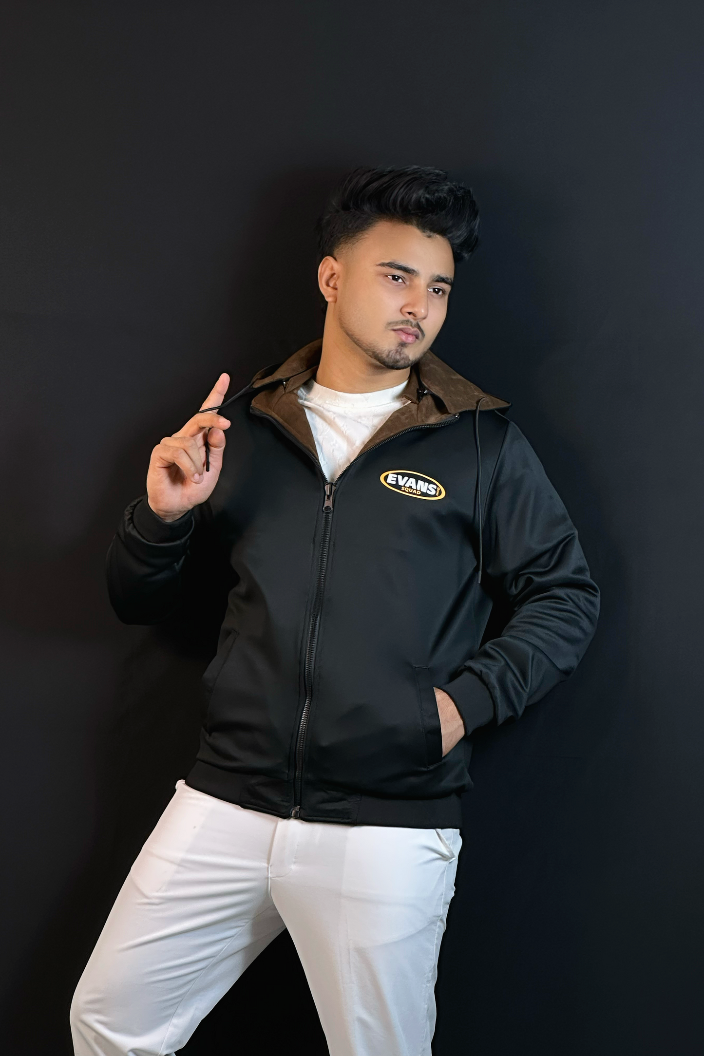 ক্রিম কালার "টু ইন ওয়ান" চায়না জ্যাকেট-Y3